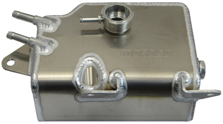 Moroso 06-15 Mazda Miata Coolant Expansion Tank - Direct Bolt-In Replacement - Bull Strap
