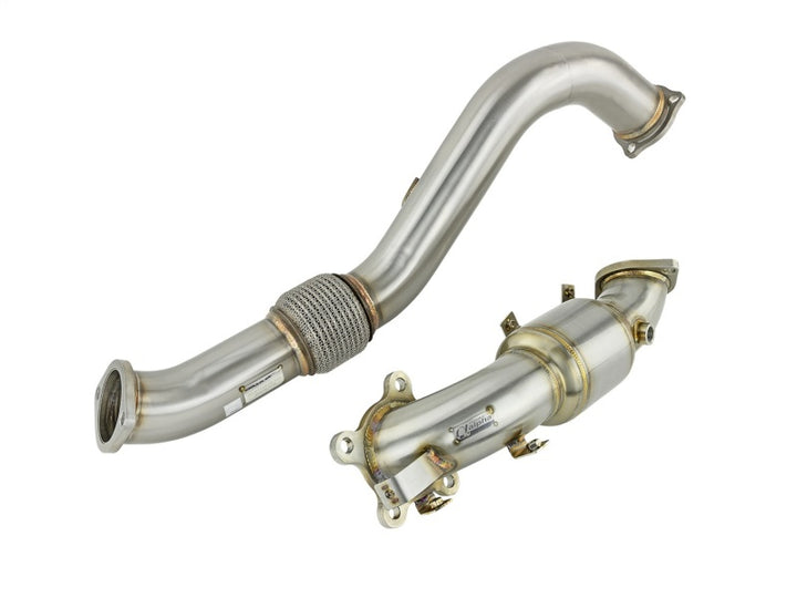 Skunk2 16-20 Honda Civic 1.5T Downpipe Kit w/ Cat - Bull Strap