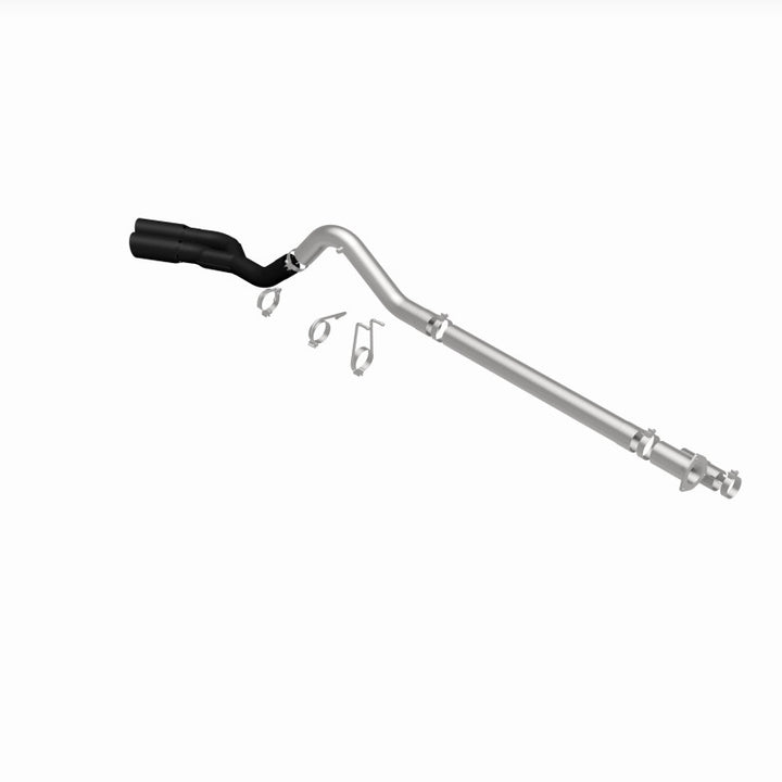 MagnaFlow 08-18 Ford F-250/F-350/F-450 4.6L/6.7 DPF-Back Black 4in Dual Single Rear Exit - Bull Strap