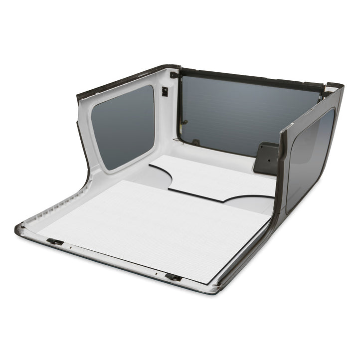 DEI 03-06 Jeep Wrangler TJ 2-Door w/Speaker Pods Boom Mat Headliner - 2 Piece - White - Bull Strap