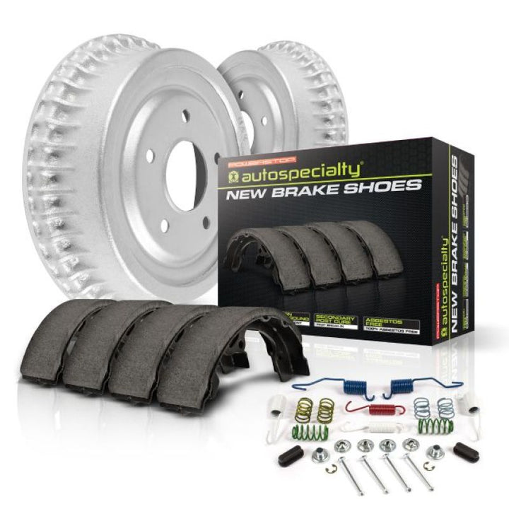Power Stop 82-83 Jeep CJ5 Rear Autospecialty Drum Kit - Bull Strap