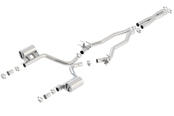 Borla 2015 Dodge Challenger SRT/392 Hemi 6.4L V8 ATAK Catback Exhaust w/ Valves Factory Bezel - Bull Strap