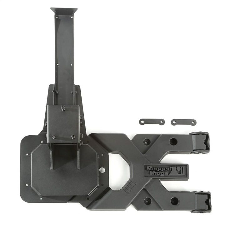 Rugged Ridge Spartacus HD Tire Carrier Kit 07-18 Jeep Wrangler - Bull Strap