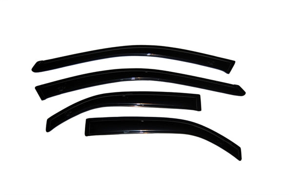 AVS 02-06 Toyota Camry Ventvisor Outside Mount Window Deflectors 4pc - Smoke - Bull Strap