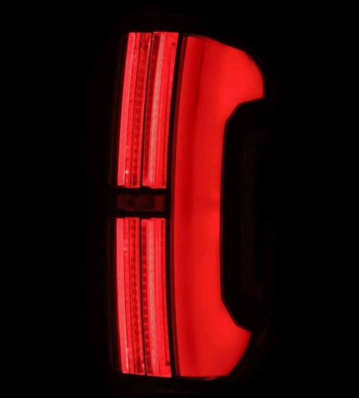 AlphaRex 14-21 Toyota Tundra Nova-Series LED Tail Lights - Alpha-Black - Bull Strap