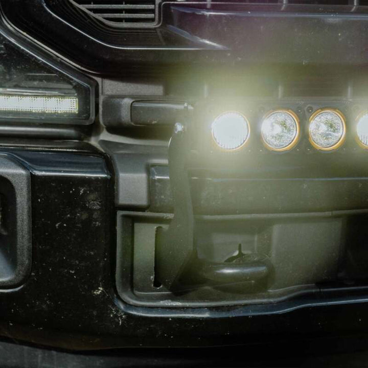 KC HiLiTES 2017+ Ford Super Duty Front Bumper Light Bar Mount For 40in Flex Era LED Light Bar - Bull Strap