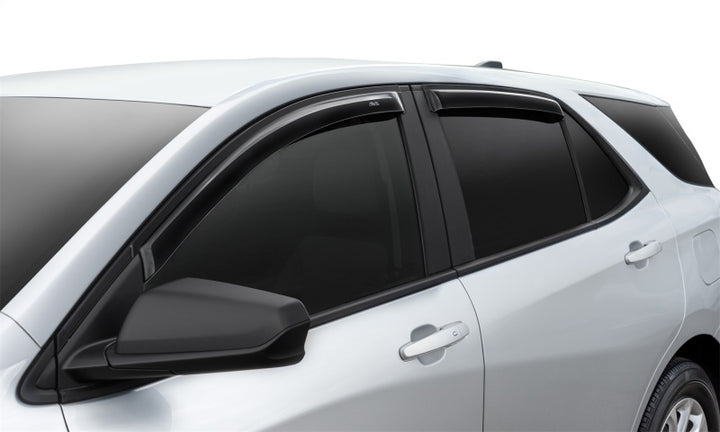 AVS 12-16 Honda CR-V Ventvisor In-Channel Front & Rear Window Deflectors 4pc - Smoke - Bull Strap