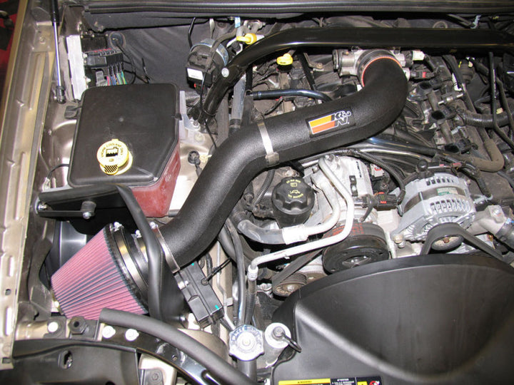 K&N 05-06 Jeep Grand Cherokee/Commander 4.7L V8 Performance Intake Kit - Bull Strap