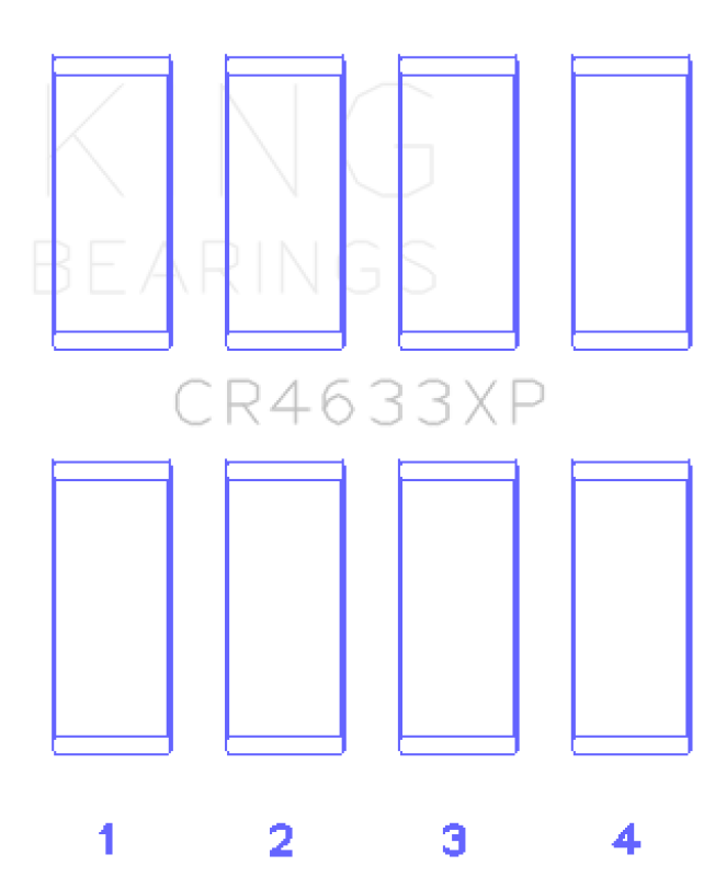 King Engine Bearings Peugeot EP6DT/BMW N14B16C Rod Bearing Set - Size STD - Bull Strap