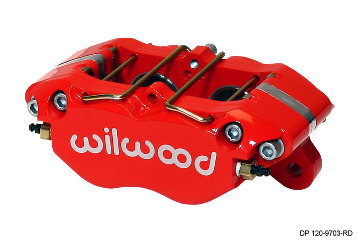 Wilwood Caliper-Dynapro 5.25in Mount - Red 1.38in Pistons .81in Disc - Bull Strap