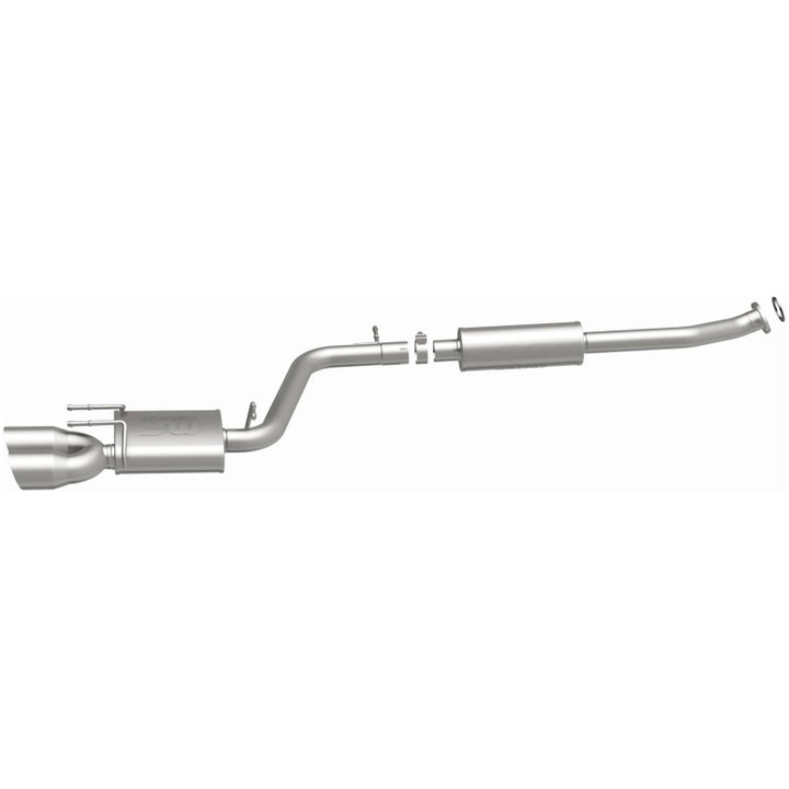 MagnaFlow CatBack 18-19 Toyota Camry SE 2.5L Street Series Single Exit Polished Stainless Exhaust - Bull Strap