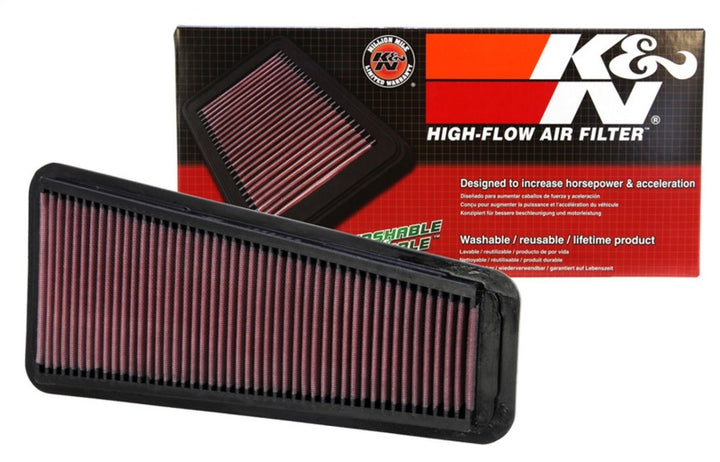 K&N 05-10 Toyota Tacoma/Tundra / 02-09 4Runner / 07-09 FJ Cruiser Drop In Air Filter - Bull Strap