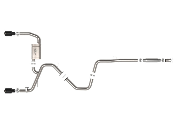 aFe Takeda Hyundai Elantra N 22-23 L4-2.0L (t) 3in 304 SS Cat-Back Exhaust w/ Black Tips - Bull Strap
