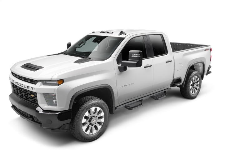 N-Fab Predator Pro 19-20 Chevy/GMC 1500 Crew Cab - Cab Length - Tex. Black - Bull Strap