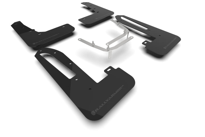 Rally Armor 23-25 Honda Civic Type R Black Mud Flap Grey Logo - Bull Strap