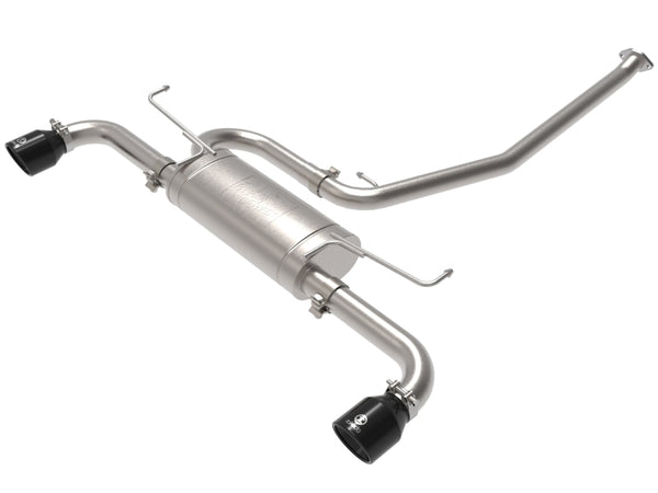aFe POWER Takeda 19-21 Toyota RAV4 L4-2.5L 304SS CB Exhaust w/ Black Tips - Bull Strap