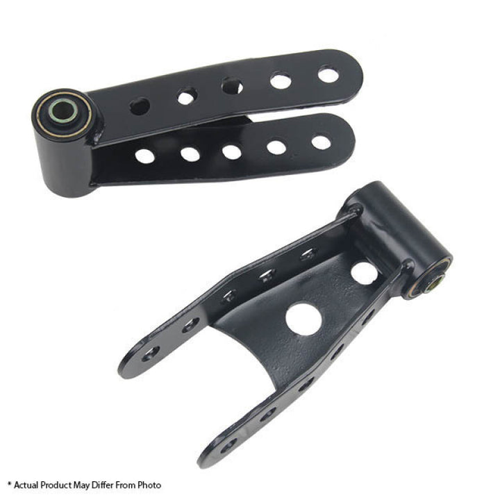 Belltech SHACKLE KIT 2019+ SIlverado / Sierra 2WD/4WD 2in Drop - Bull Strap