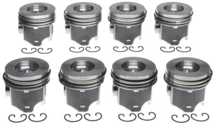 Mahle OE Ford 6.4L Diesel STD 2008-2010 F-250/F-350/F-450/F-550 Piston Set (Set of 8) - Bull Strap