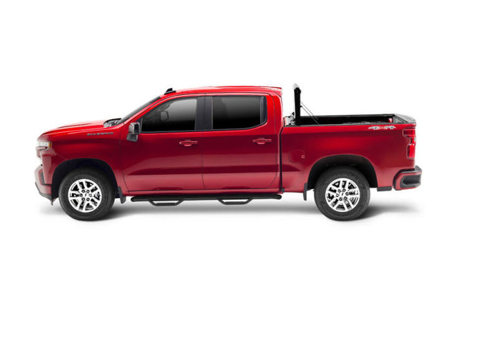 UnderCover 19-20 Chevy Silverado 1500 5.8ft (w/ or w/o MPT) Armor Flex Bed Cover - Black Textured - Bull Strap