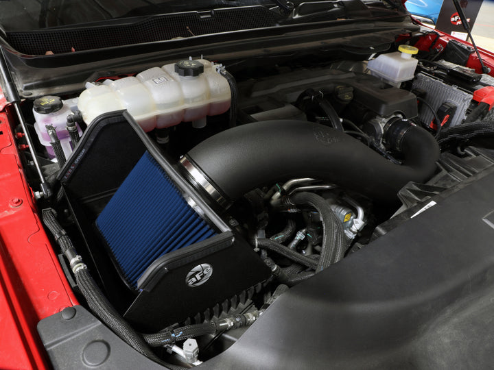 aFe Rapid Induction Cold Air Intake System w/Pro 5R Filter 19-21 Ram 1500 V6 3.6L - Bull Strap