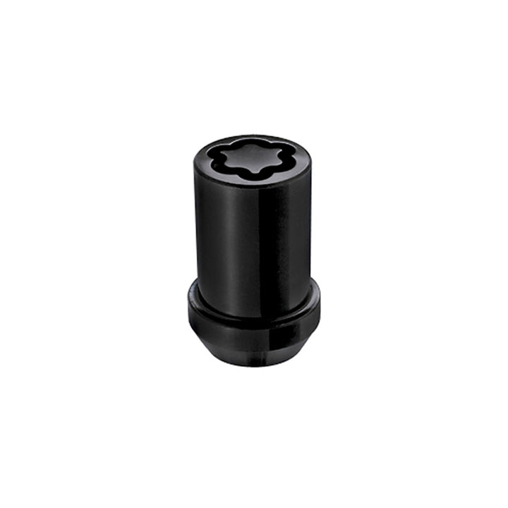 McGard Wheel Lock Nut Set - 4pk. (Tuner / Cone Seat) M12X1.5 / 13/16 Hex / 1.24in. Length - Black - Bull Strap