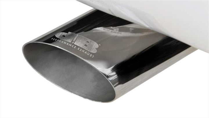 Corsa 2015-2020 Ford F-150 EcoBoost Cat-Back Single Side Exit w/ 4.0in Polished Tip - Bull Strap