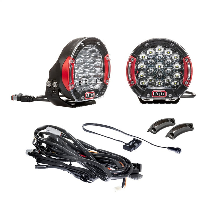 ARB Intensity SOLIS 21 1 Spot 1 Flood Kit With Loom - Bull Strap