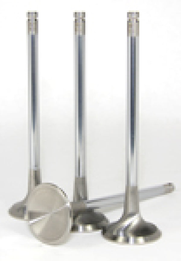 GSC P-D 4B11T 23-8N Chrome Polished Exhaust Valve - 29mm Head (STD) - SET 8 - Bull Strap