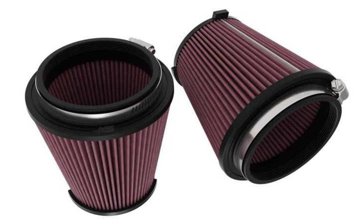K&N 2024 Ford Mustang / GT 5.0L V8  Drop-In Replacement Air Filter (Pair) - Bull Strap
