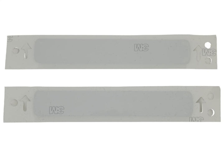 Ford Racing Black/Silver EcoBoost Emblem 3-1/2in x 9/16in - Set of 2 - Bull Strap
