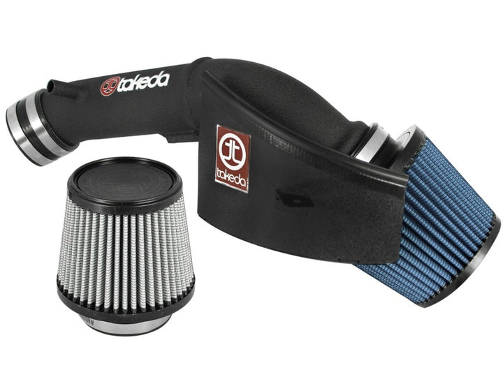 aFe Takeda Stage-2 Pro 5R Cold Air Intake System 13-17 Honda Accord L4 2.4L (Black) - Bull Strap