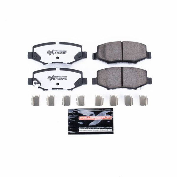 Power Stop 07-18 Jeep Wrangler Rear Z36 Truck & Tow Brake Pads w/Hardware - Bull Strap