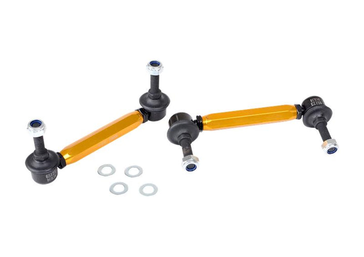 Whiteline Universal Sway Bar Link Assembly Heavy Duty Adjustable Ball/Ball Style - Bull Strap