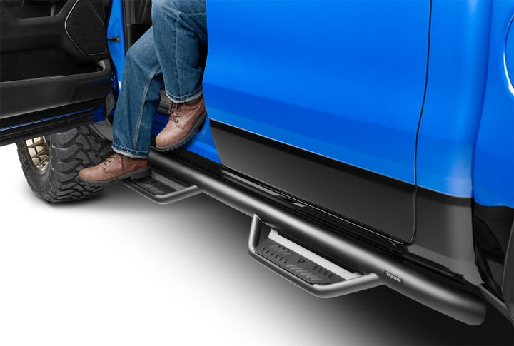 N-Fab Podium LG 2019 Dodge Ram 2500/3500 Crew Cab All Beds Gas/Diesel - Tex. Black - 3in - Bull Strap