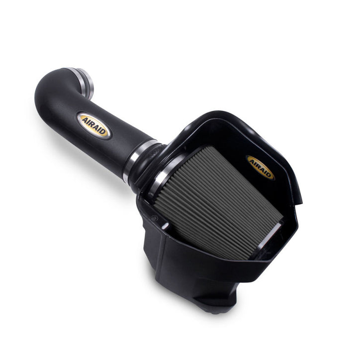Airaid 11-14 Dodge Charger/Challenger MXP Intake System w/ Tube (Dry / Black Media) - Bull Strap