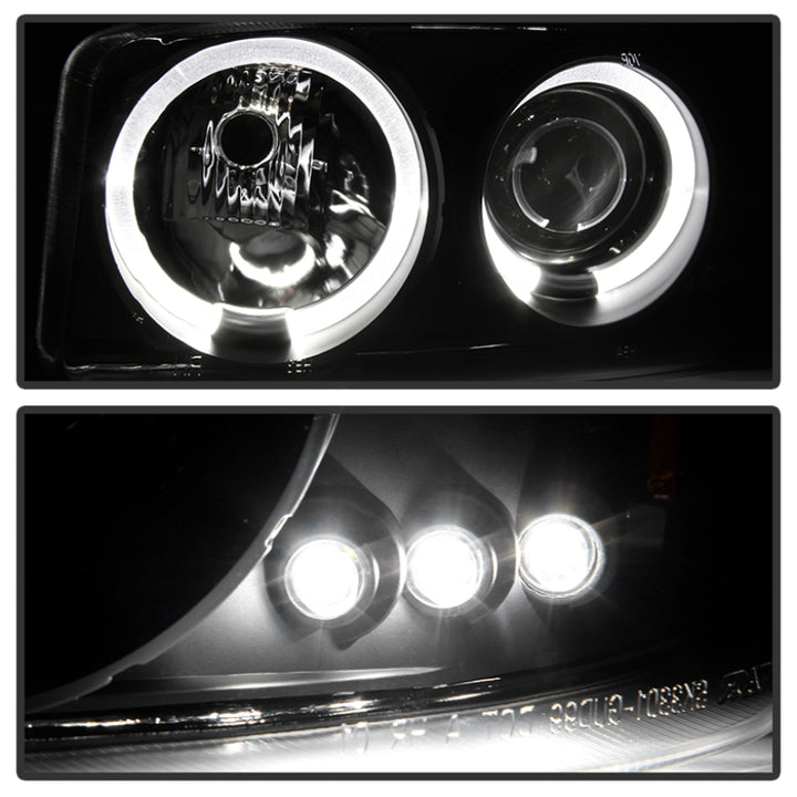 Spyder GMC Sierra 1500/2500 99-06 Projector Headlights LED Halo LED Blk Smke PRO-YD-CDE00-HL-BSM - Bull Strap