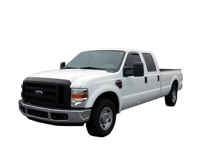 AVS 99-16 Ford F-250 Standard Cab Ventvisor Outside Mount Window Deflectors 2pc - Smoke - Bull Strap