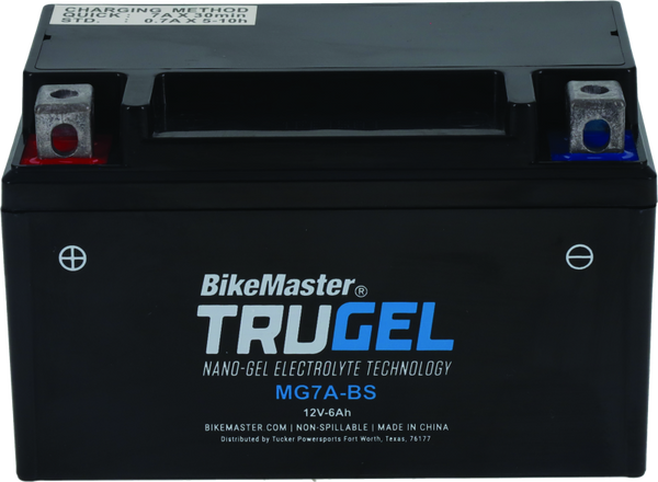 BikeMaster TruGel Battery - MG7A-BS - Bull Strap