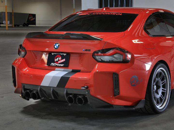 aFe 23-25 BMW M2 (G87) CONTROL Front / Rear Tow Hook - Black - Bull Strap