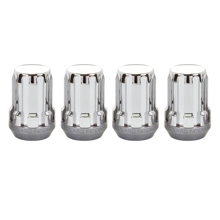 McGard SplineDrive Lug Nut (Cone Seat) M12X1.5 / 1.24in. Length (4-Pack) - Chrome (Req. Tool) - Bull Strap