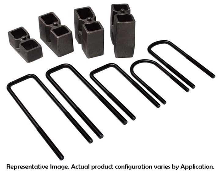Skyjacker Suspension Block and U-Bolt Kit 2001-2010 GMC Sierra 2500 HD 4 Wheel Drive - Bull Strap