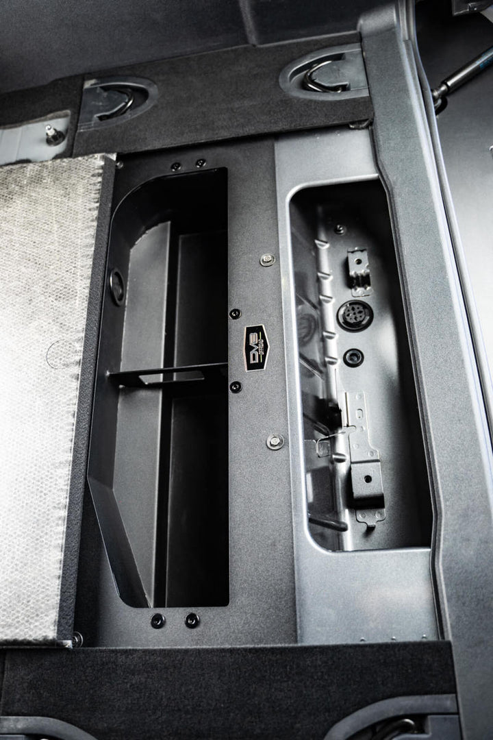 DV8 Offroad 21-23 Ford Bronco (Exc. Bronco Raptor) Air Compressor Mount & Storage Box - Bull Strap