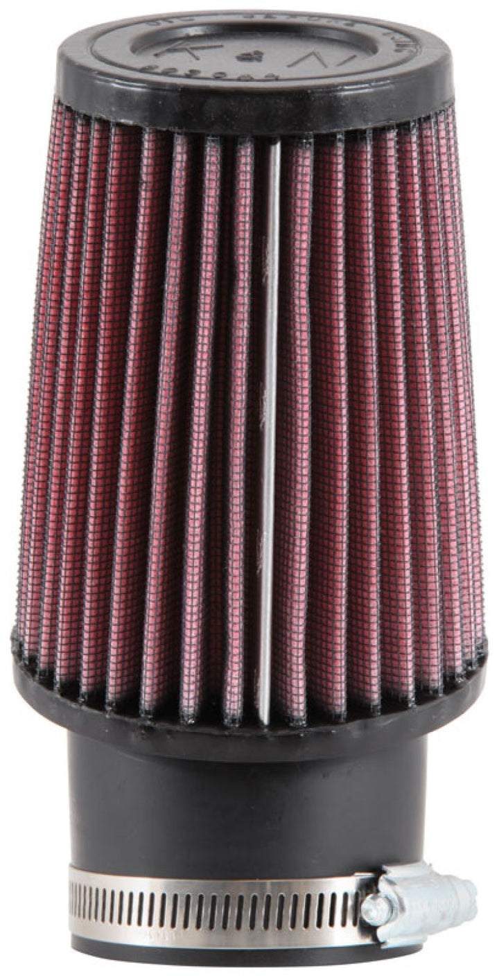 K&N 3.75 Inch OD 2.438 Inch ID 2 Inch Angled Flange 5 Inch H 3 Inch Top OD Round Tapered Univ - Bull Strap