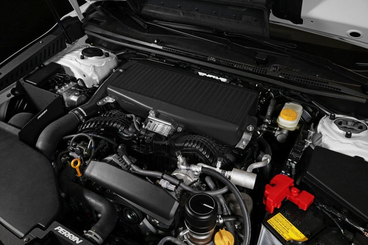 PERRIN 22-25 Subaru WRX / 19-25 Ascent / 20-25 Outback & Legacy Turbo Top Mount Intercooler - Black - Bull Strap