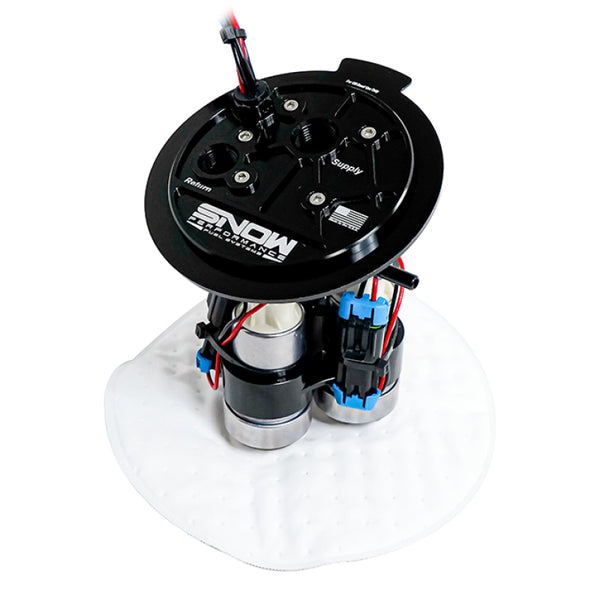 Snow Performance 2005+ Dodge Charger / 2005+ Dodge Challenger Race Fuel Hat - Dual Pump - Bull Strap