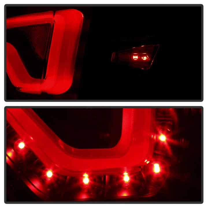 xTune 14-18 Chevy Impala (Excl 14-16 Limited) LED Tail Lights - Black Smoke (ALT-JH-CIM14-LBLED-BSM) - Bull Strap