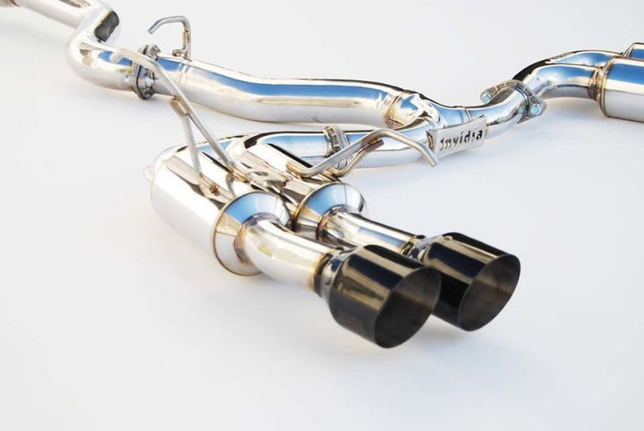 Invidia 2015+ Subaru WRX / STI Gemini/R400 Single Layer Quad Black Tip Cat-Back Exhaust - Bull Strap