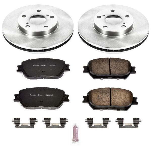 Power Stop 02-06 Toyota Camry Front Autospecialty Brake Kit - Bull Strap