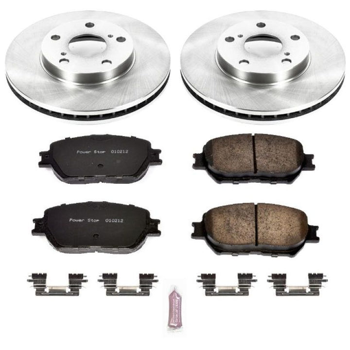 Power Stop 02-06 Toyota Camry Front Autospecialty Brake Kit - Bull Strap