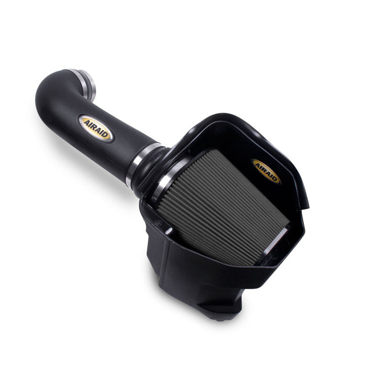 Airaid 11-14 Dodge Charger/Challenger MXP Intake System w/ Tube (Dry / Black Media) - Bull Strap